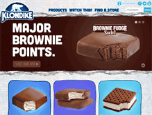Tablet Screenshot of klondikebar.com